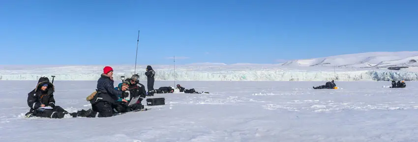 Fieldwork in Mohnbukta Svalbard