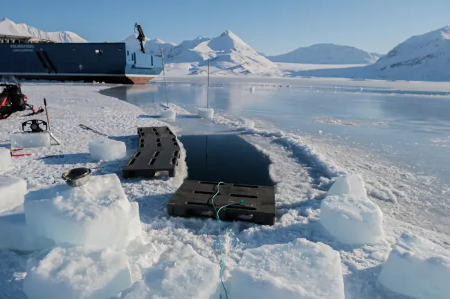 Swimming pool in St. Jonsfjorden