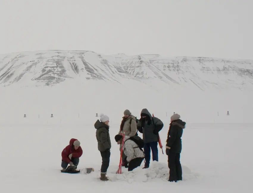 Students in Adventdalen