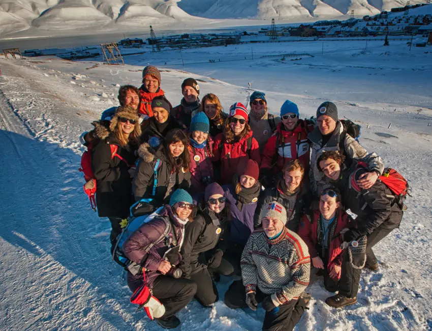 Student group photo on 8 March