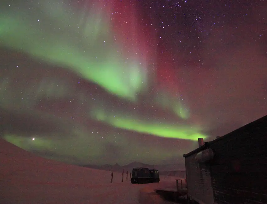 Aurora over Kjell Henriksen Observatory